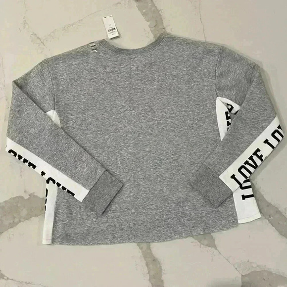 Justice Girls Active NWT GrayWhite Oversized Sweatshirt 18/20 NWT Tank 14/16 Set - Picture 5 of 8